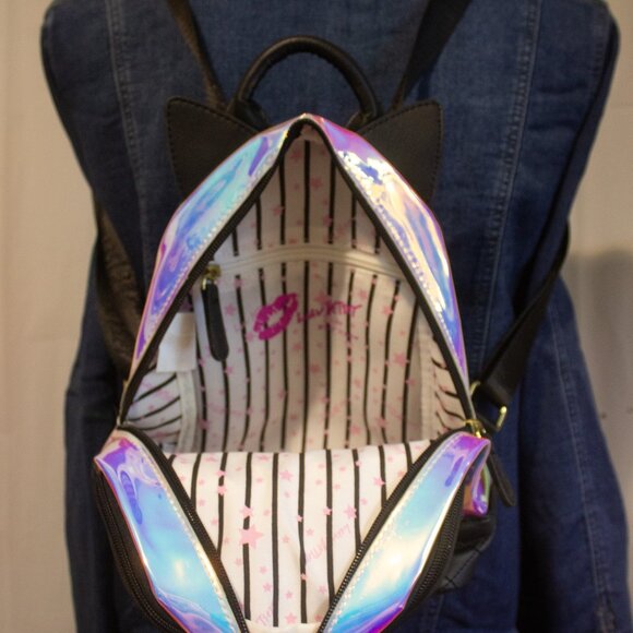 Betsy Johnson Mini Cat Backpack